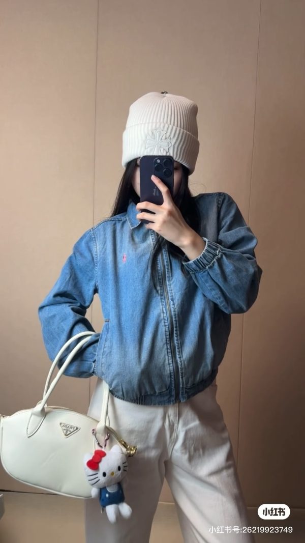 Premium Quality Ralph Lauren Jacket Denim Washed Luxury