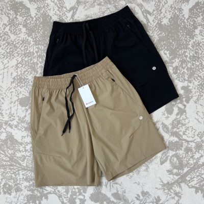 High Quality Lululemon Shorts Black Nylon Breathable Collection