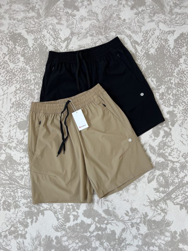 High Quality Lululemon Shorts Black Nylon Breathable Collection