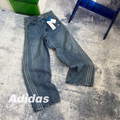 Premium Adidas Jeans Blue Cotton Classic Luxury