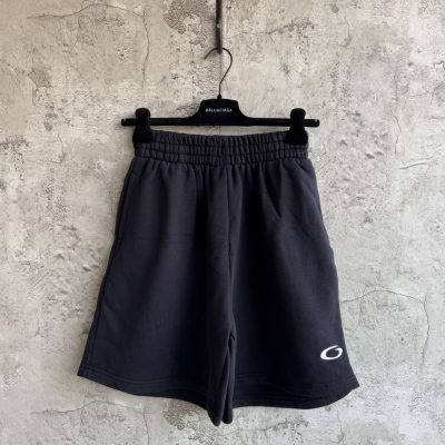 High Quality Balenciaga Shorts Black Logo Luxury
