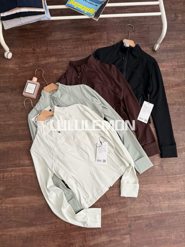 High Quality Lululemon Coats Black Spandex Logo Collection