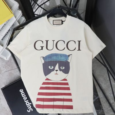 Premium Gucci Short Sleeves Pink Solid Collection