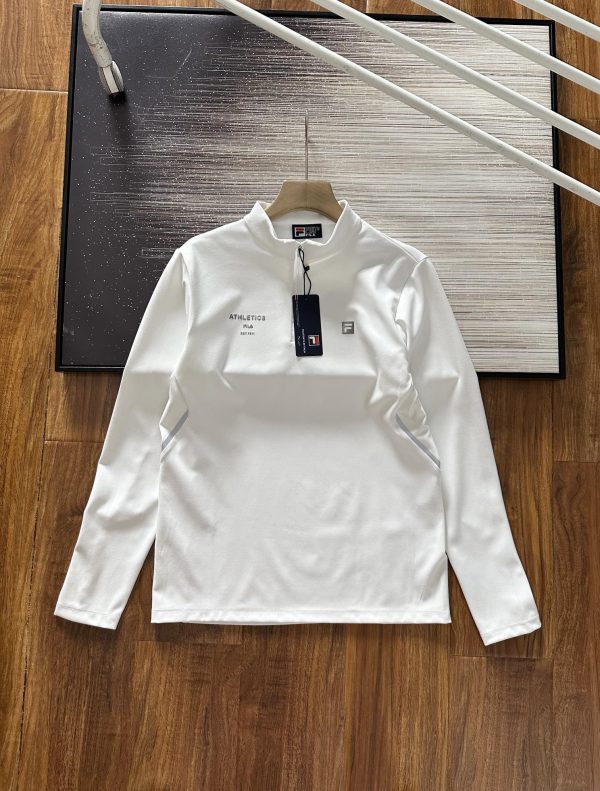 Premium Quality Fila Long Sleeves Black Knit Logo Luxury