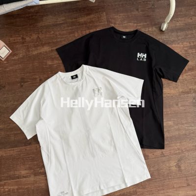 Premium Quality Helly Hansen T-Shirt Black Cotton Print Luxury