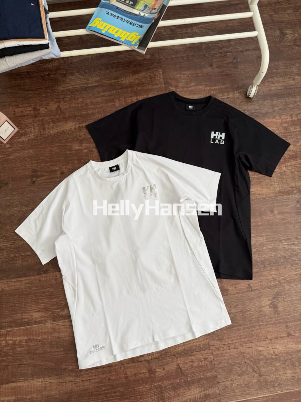 Premium Quality Helly Hansen T-Shirt Black Cotton Print Luxury