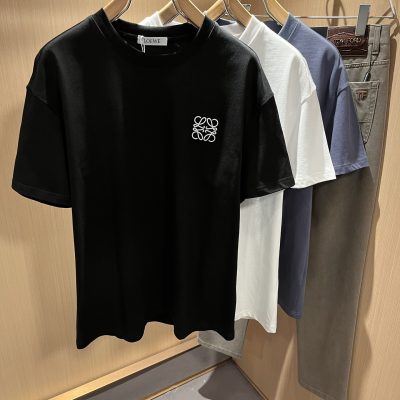 Premium Quality Loewe Short Sleeves Cotton Classic Style