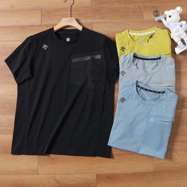 Premium Descente Short Sleeves Black Breathable Luxury