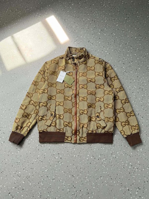 Premium Gucci Coat Red Cotton Jacquard Luxury