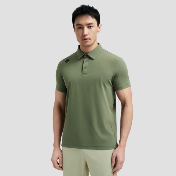 Premium Descente Short-Sleeved Shirts Black Casual Style