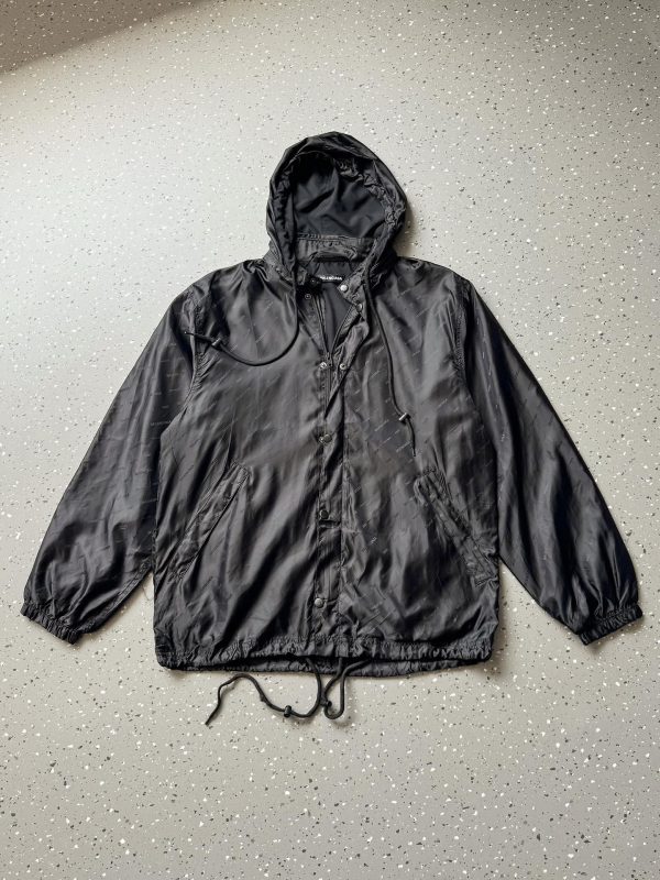Premium Quality Balenciaga Jackets Black Nylon Jacquard Luxury