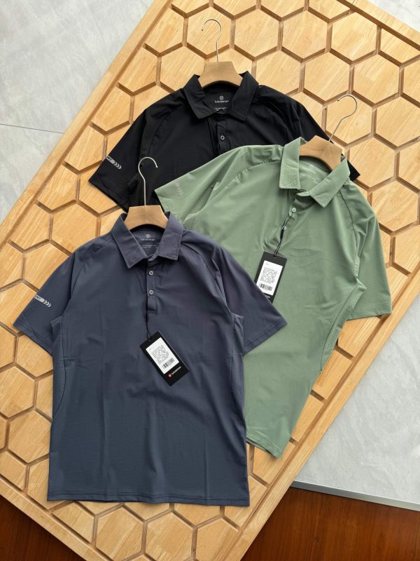 Best Selling Lululemon Short-Sleeved Shirts Green Silk Plaid Luxury