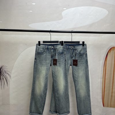 Premium Quality Louis Vuitton Jeans Cotton Washed Luxury