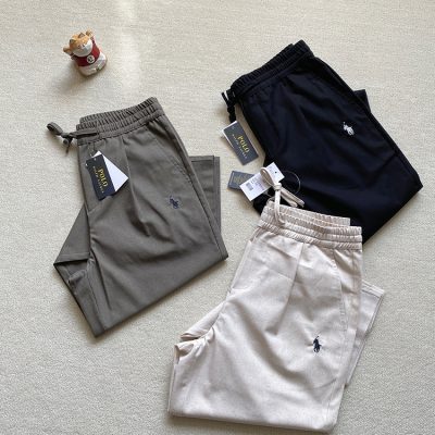 Premium Quality Ralph Lauren Trousers Black Linen Embroidered Collection