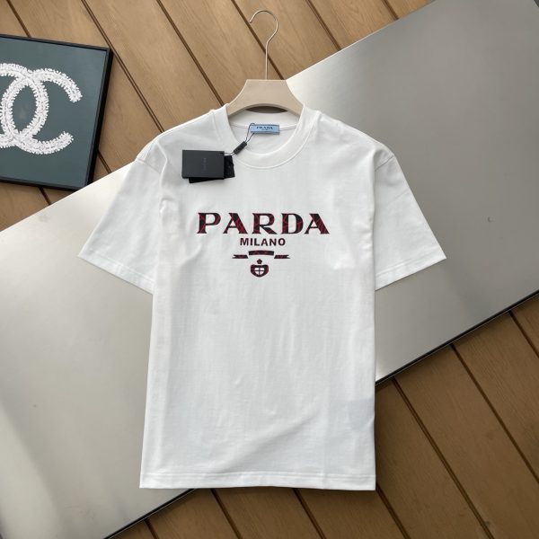 High Quality Prada Short Sleeves Black Cotton Sporty Style