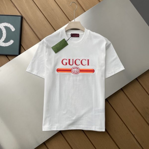 Best Selling Gucci Short Sleeves Black Cotton Embroidered Collection