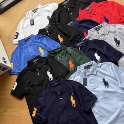 Best Selling Ralph Lauren Polo Shirt Black Cotton Embroidery Luxury