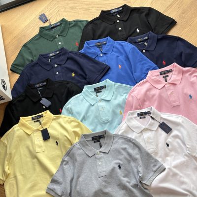 Premium Quality Ralph Lauren Short-Sleeved Green Cotton Classic Collection