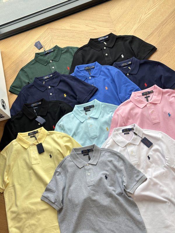 Premium Quality Ralph Lauren Short-Sleeved Green Cotton Classic Collection