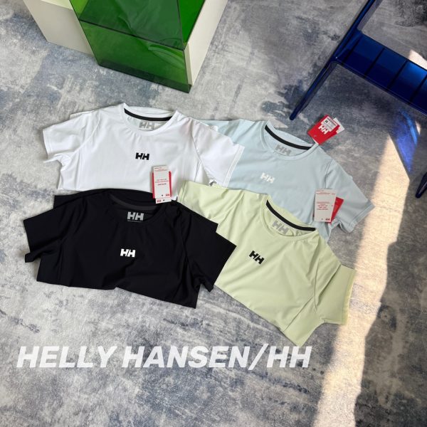Premium Helly Hansen Short Sleeves Blue Nylon Classic Luxury