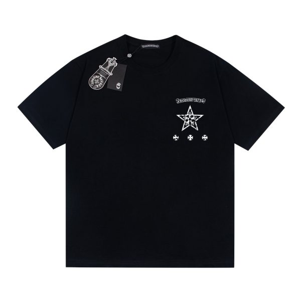 Premium Quality Chrome Hearts Short Sleeves Cotton Washed Style