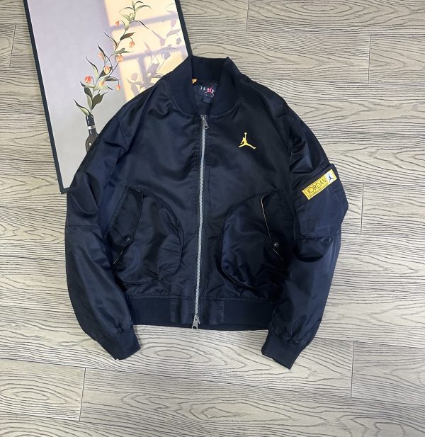 High Quality Jordan Coats Black Logo Luxury
