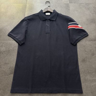 High Quality Moncler Polo Shirt White Cotton Logo Collection