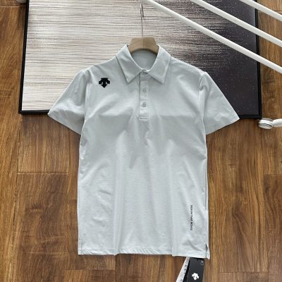 High Quality Descente Short-Sleeved Black Cotton Breathable Style