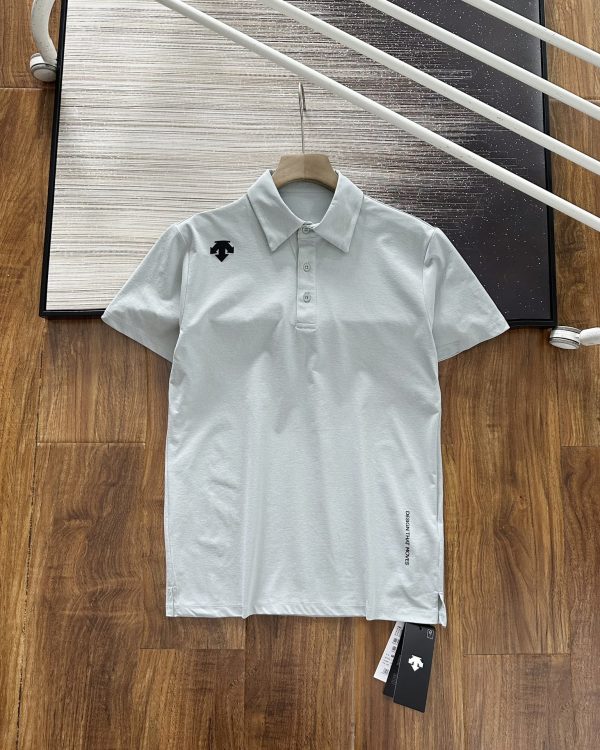 High Quality Descente Short-Sleeved Black Cotton Breathable Style