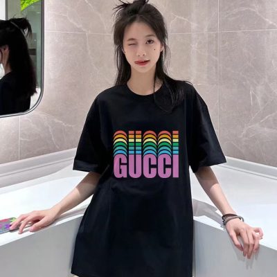 Premium Gucci Short Sleeves Black Gradient Style