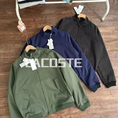 High Quality Lacoste Coat Black Classic Style