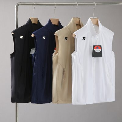 High Quality Descente Vest Black Nylon Luxury