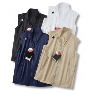 Best Selling Descente Vest Black Nylon Collection