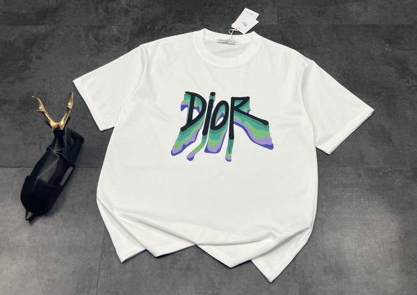 High Quality Dior Short Sleeves Black Gradient Collection