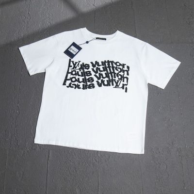 Premium Quality Louis Vuitton Short Sleeves Cotton Luxury