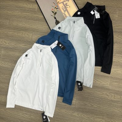 Premium Descente Long Sleeves Black Nylon Classic Style