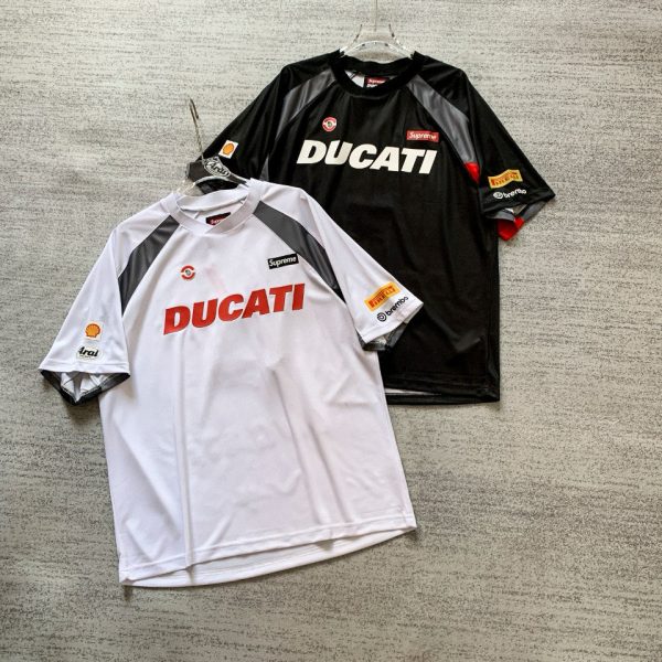 Premium Quality Supreme Short Sleeves Sky Jersey Logo Style