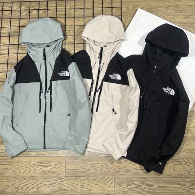 Premium Quality The North Face Coats Black Embroidered Collection