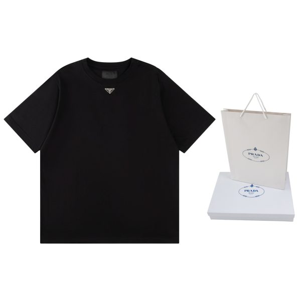 High Quality Prada Short Sleeves Cotton Classic Style