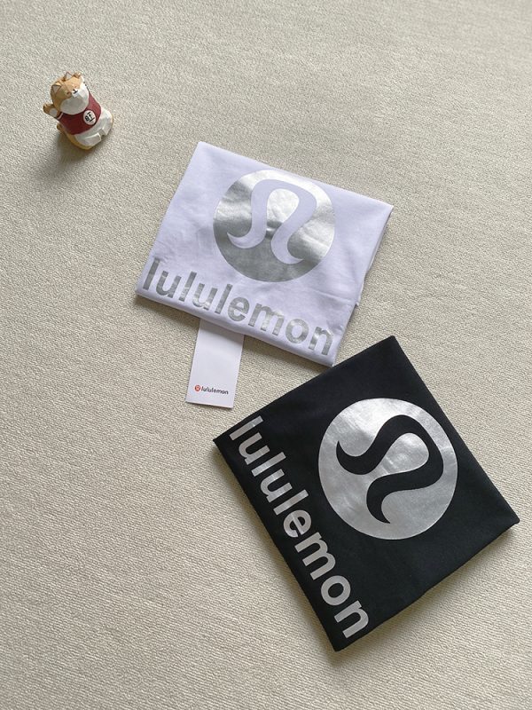 Premium Quality Lululemon Short Sleeves White Logo Luxury