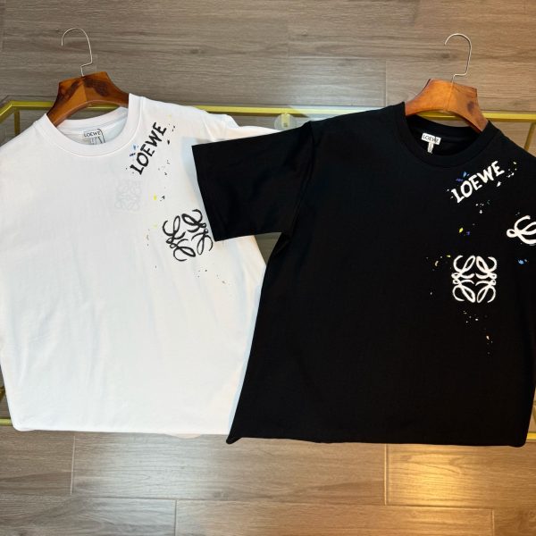 Best Selling Loewe Short Sleeves Black Print Style