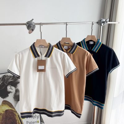 Luxury Burberry Short-Sleeved White Cotton Classic Style