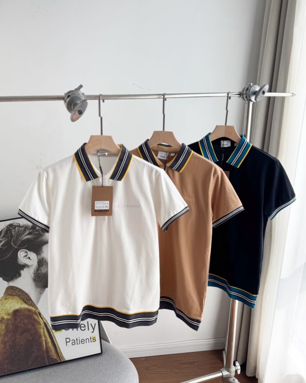 Luxury Burberry Short-Sleeved White Cotton Classic Style