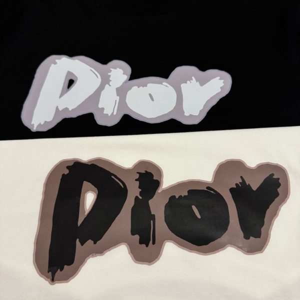Premium Dior Short Sleeves White Cotton Logo Luxury