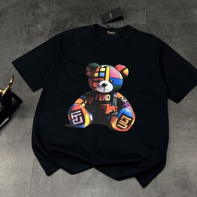 High Quality Fendi Short Sleeves Black Classic Collection