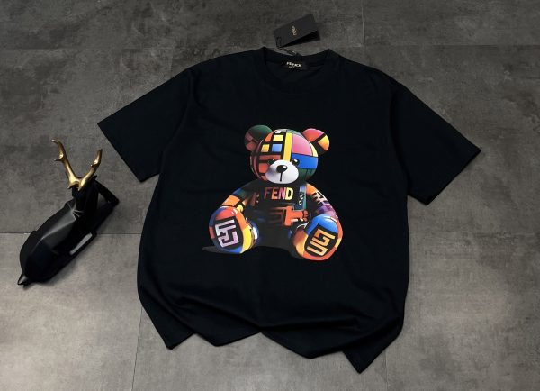 High Quality Fendi Short Sleeves Black Classic Collection