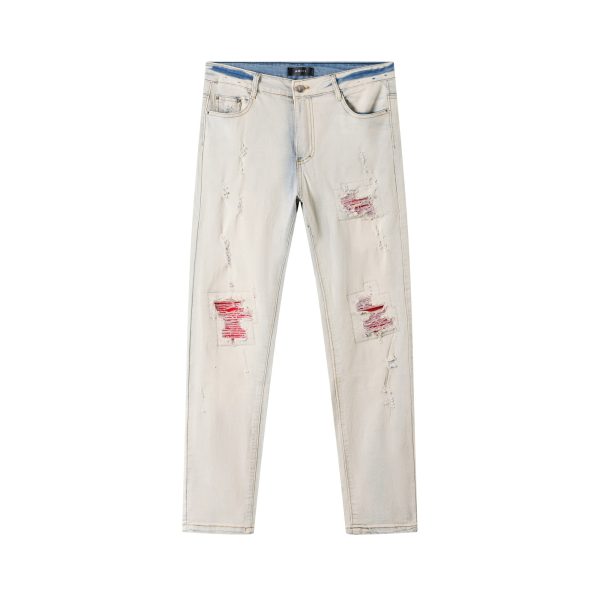 Luxury Ami Trousers Leather Washed Luxury