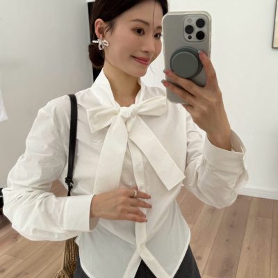 Premium Quality Celine Shirt White Embroidered Luxury
