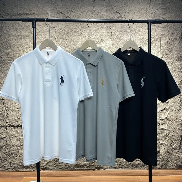 Luxury Ralph Lauren Short-Sleeved T-Shirts White Embroidered Style