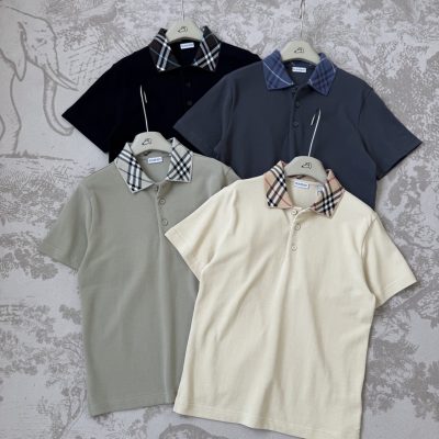 Luxury Burberry Polo Shirt White Cotton Classic Collection